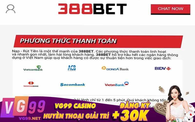 Hướng Dẫn Thanh Toán Tại 388bet